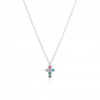 SILVER NECKLACE WITH CROSS
