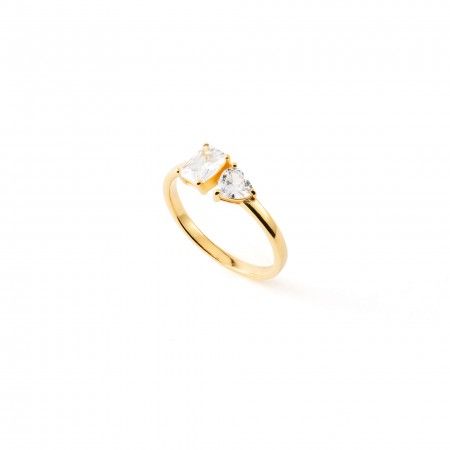 SILVER RING WITH HEART