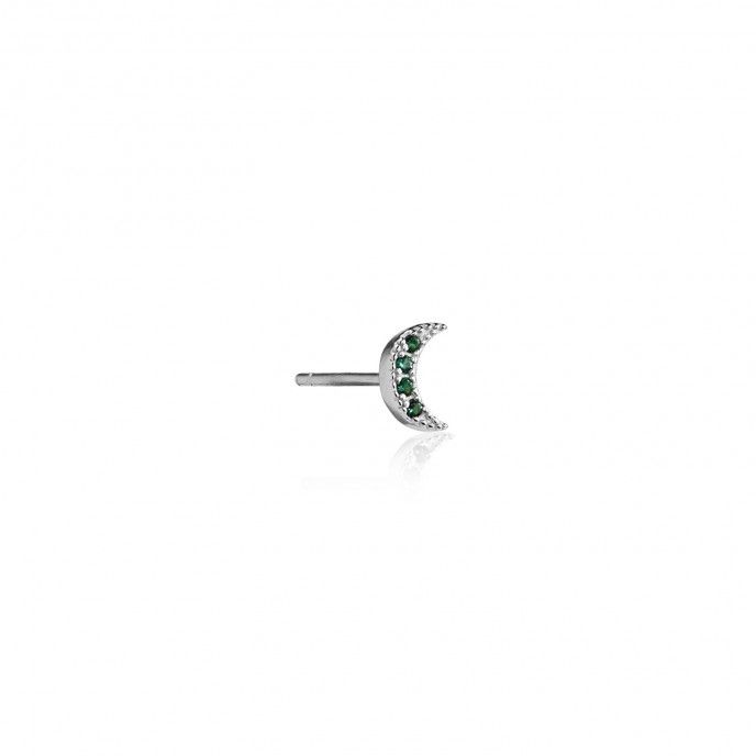 MOON SILVER EARRING