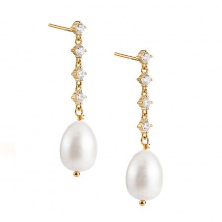 PENDIENTES LARGOS PERLA