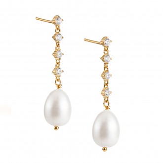 PENDIENTES LARGOS PERLA