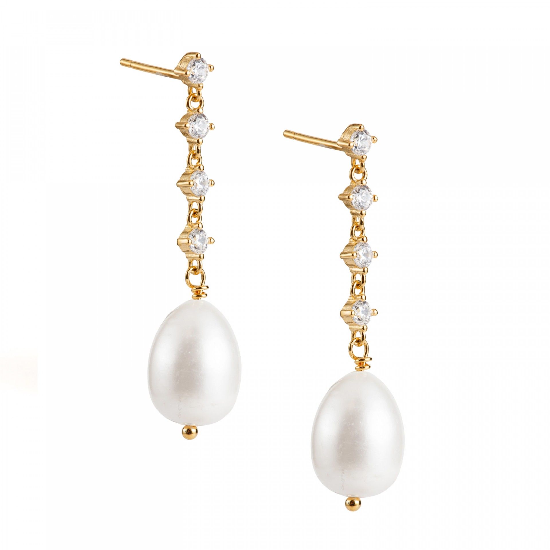 BRINCOS COMPRIDOS PÉROLA