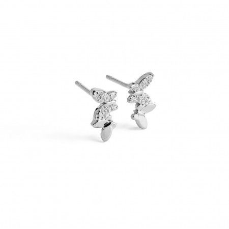 SILVER BUTTERFLY EARRINGS