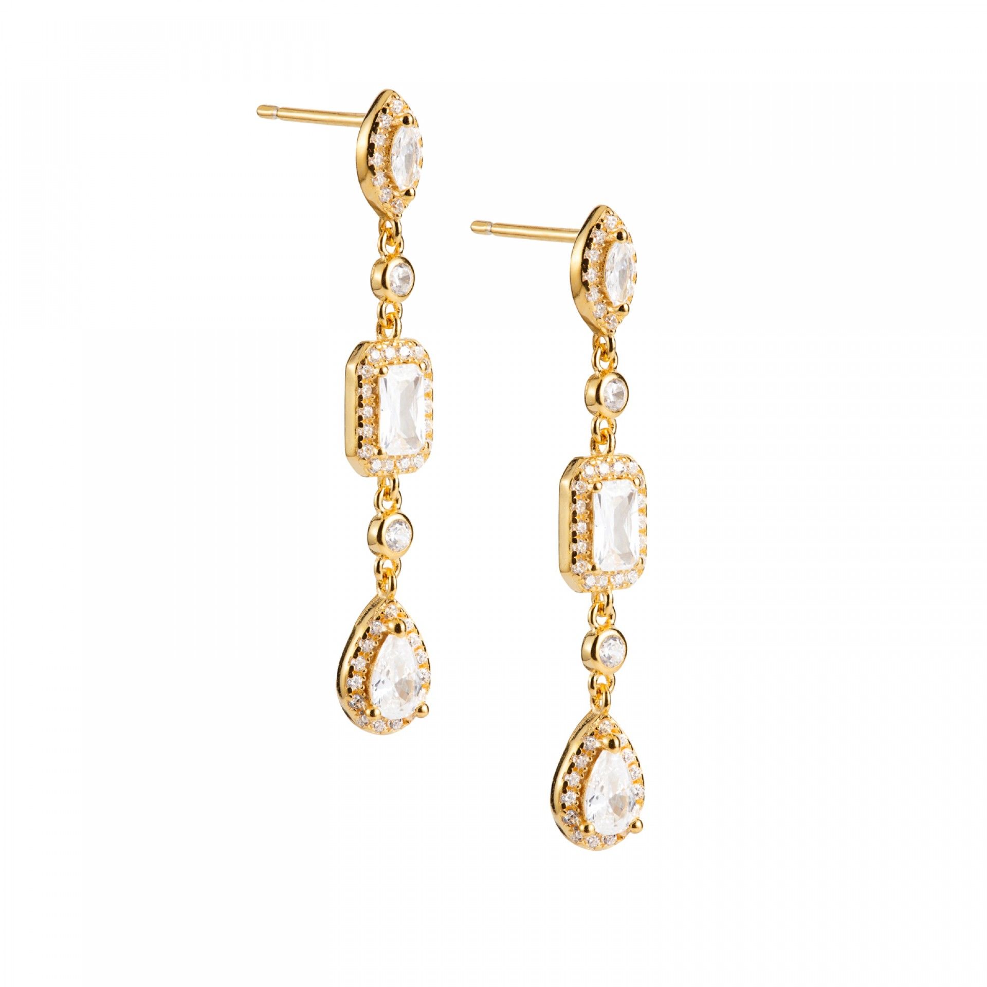 BRINCOS COMPRIDOS BRILHANTES