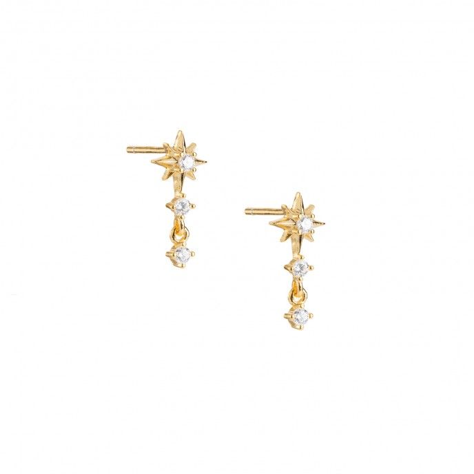 SILVER STAR EARRINGS