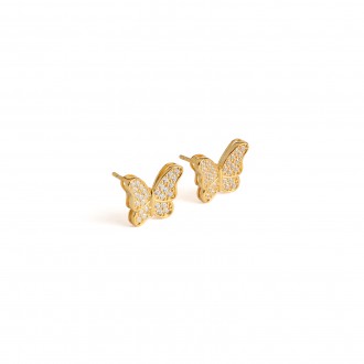 SILVER BUTTERFLY EARRINGS