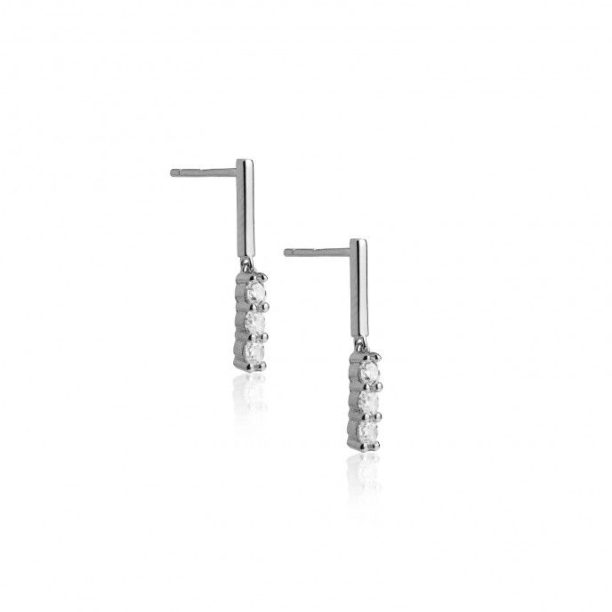 SILVER BARS EARRINGS