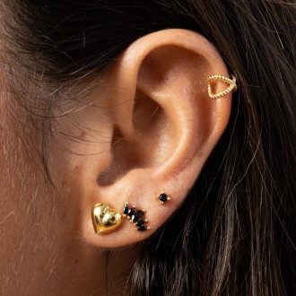 SILVER HEART EARRINGS