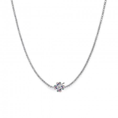 CLOVER SILVER NECKLACE