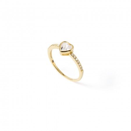 SILVER RING WITH HEART