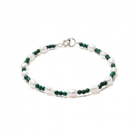 PULSERA DE PIEDRAS Y PERLAS