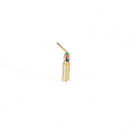 SILVER EARRING WITH CHAIN