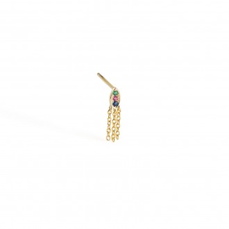 SILVER EARRING WITH CHAIN