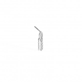 SILVER EARRING WITH CHAIN