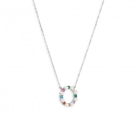 SILVER NECKLACE WITH PEARLS SILVER NECKLACE WITH PEARLS