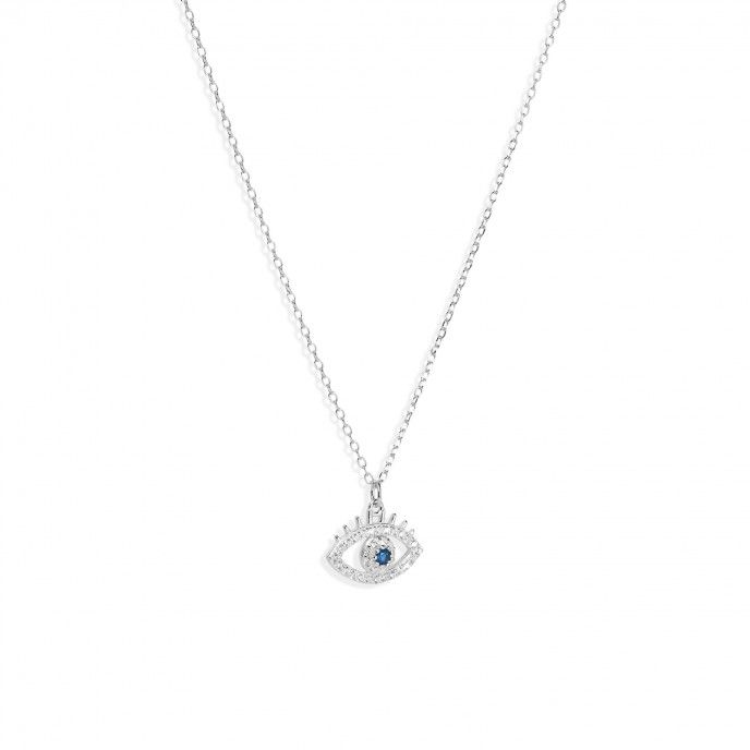 SILVER NECKLACE WITH EYE