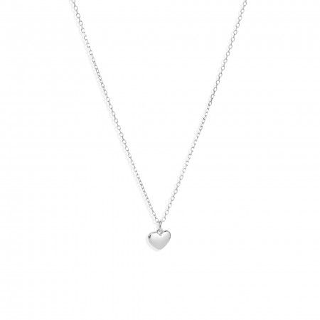 SILVER NECKLACE WITH HEART