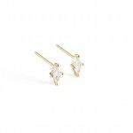 Gold Plated Silver - Zircon