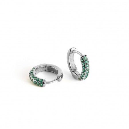 SHINY SILVER HOOPS