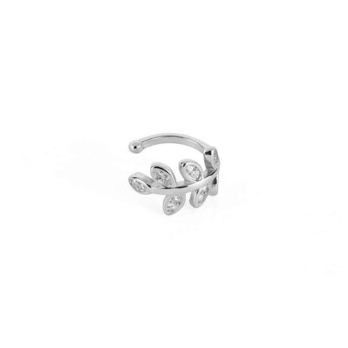 LEAF SILVER EAR CUFF