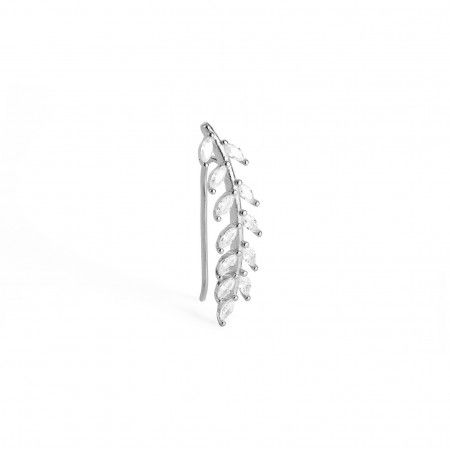 LEAF SILVER EAR CUFF