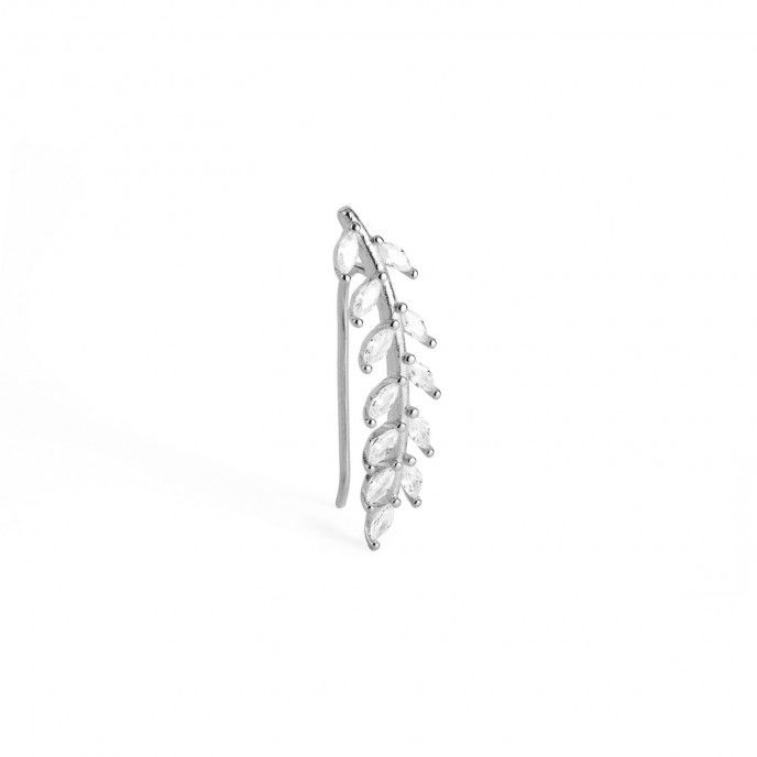 LEAF SILVER EAR CUFF