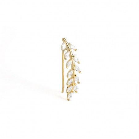 LEAF SILVER EAR CUFF