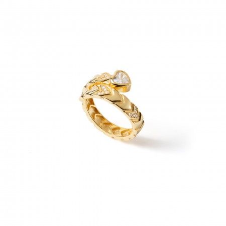 SILVER RING WITH HEART