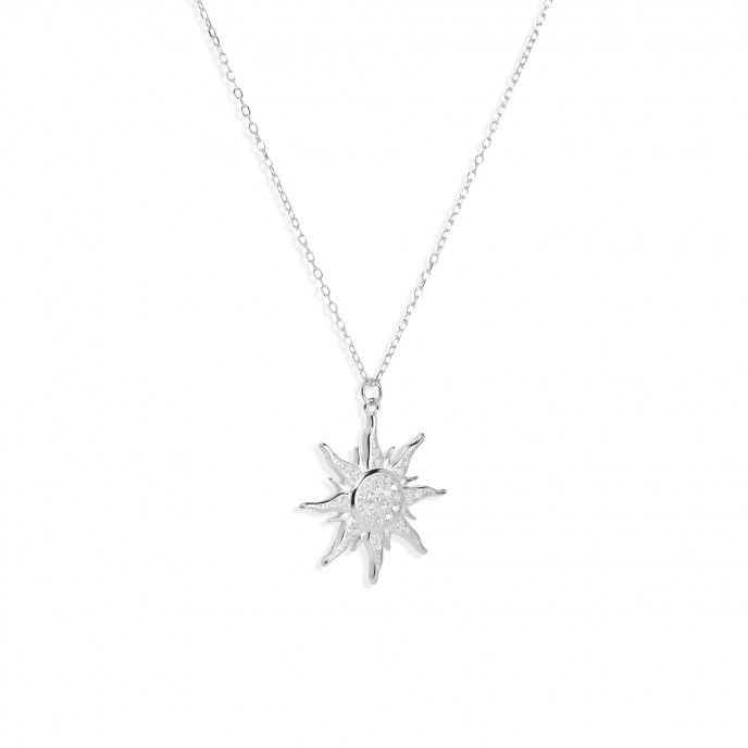 SILVER NECKLACE WITH SUN