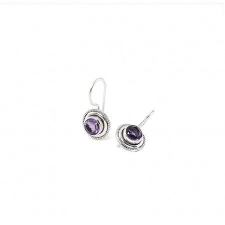 CIRCLE SILVER EARRINGS