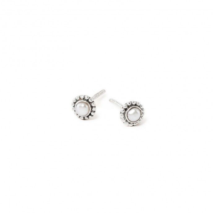 CIRCLE SILVER EARRINGS