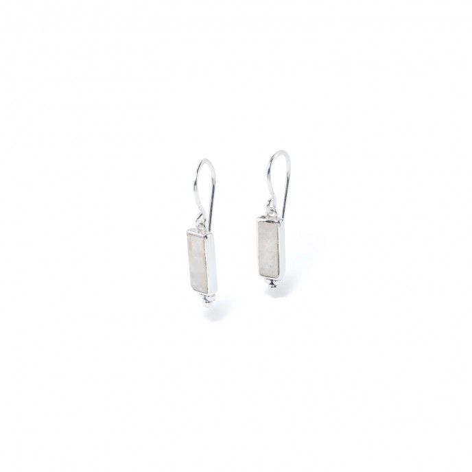 RECTANGLE SILVER EARRINGS