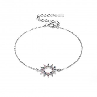 SILVER BRACELET WITH SUN
