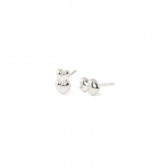 HEARTS SILVER EARRINGS