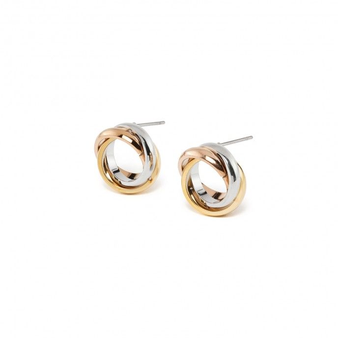 PENDIENTES DE ACERO CIRCULO
