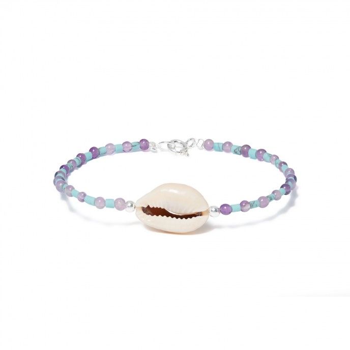 SILVER BRACELET WITH SHELL