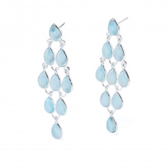 SILVER EARRINGS WITH DROPS