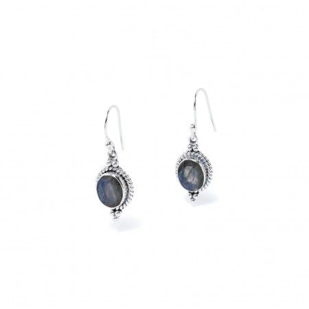 OVAL SILVER EARRINGS