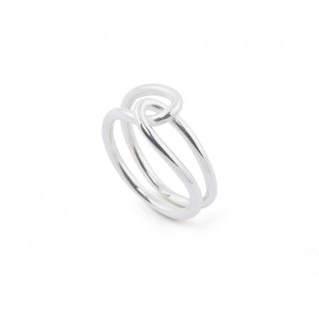 KNOT SILVER RING