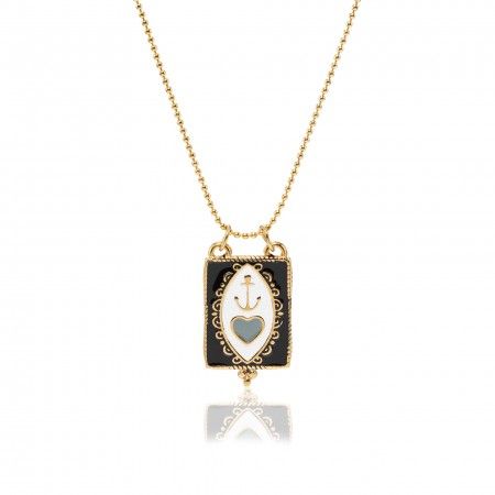 STEEL NECKLACE WITH PENDANT