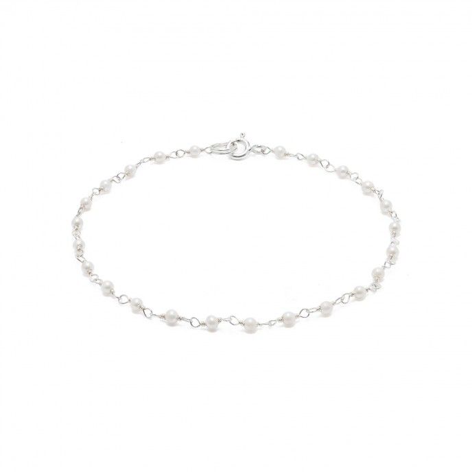 SILVER BRACELET WITH PEARL