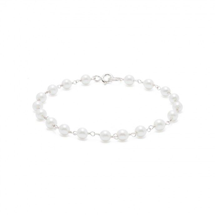 SILVER BRACELET WITH PEARL