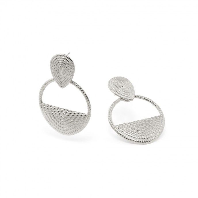 STEEL DROP EARRINGS