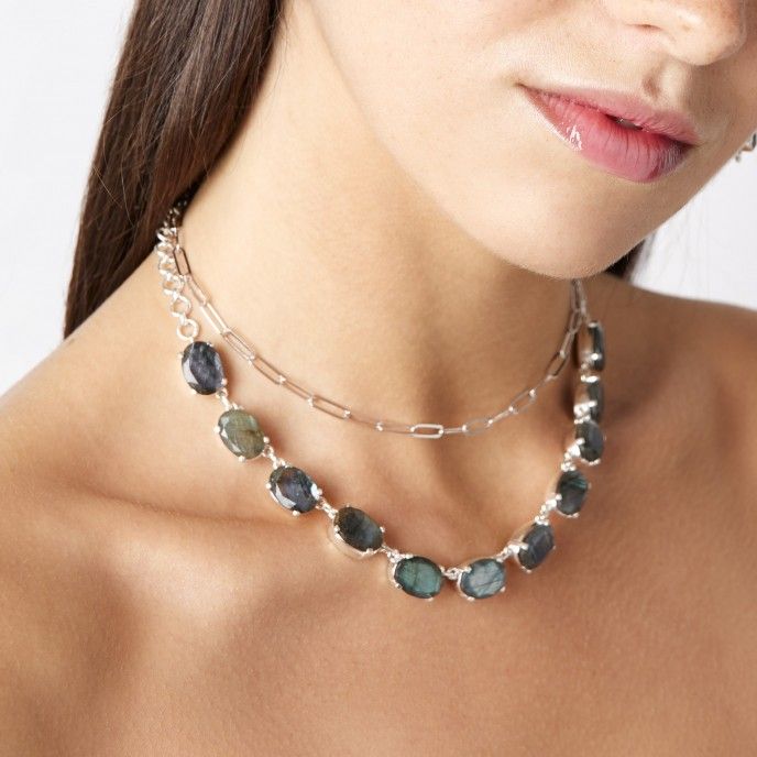 SILVER CHAIN CHOKER