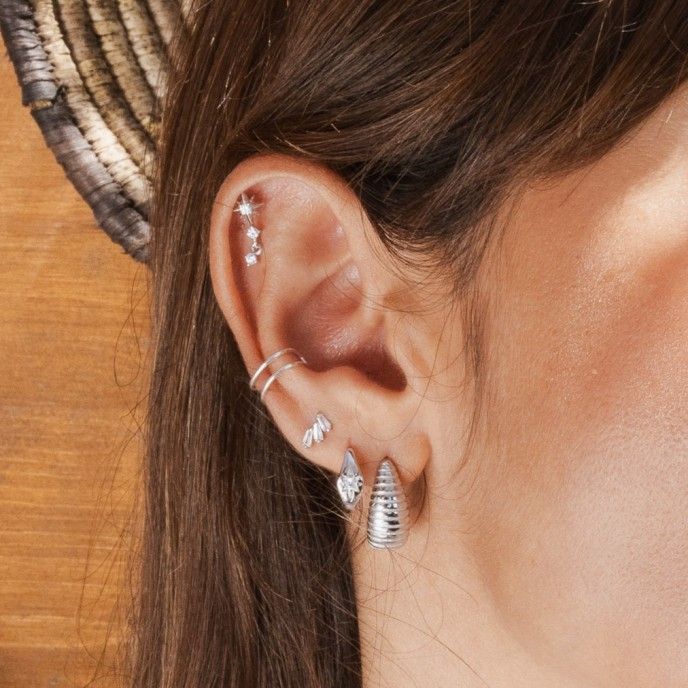 DOUBLE SILVER EAR CUFF