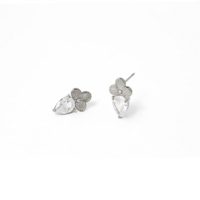 PENDIENTES ACERO GOTA