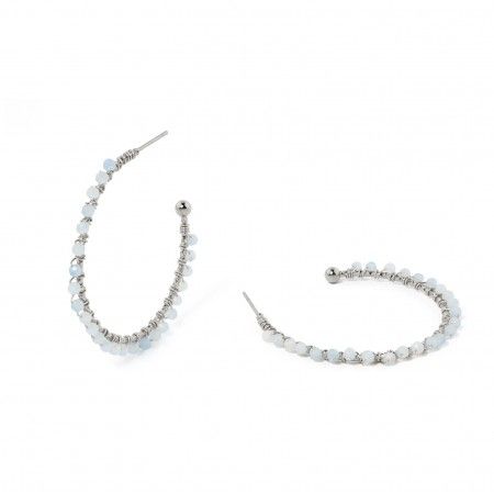 STEEL HOOPS WITH STONES