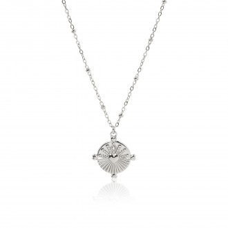 STEEL NECKLACE WITH HEART