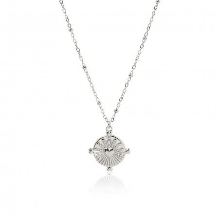 STEEL NECKLACE WITH HEART