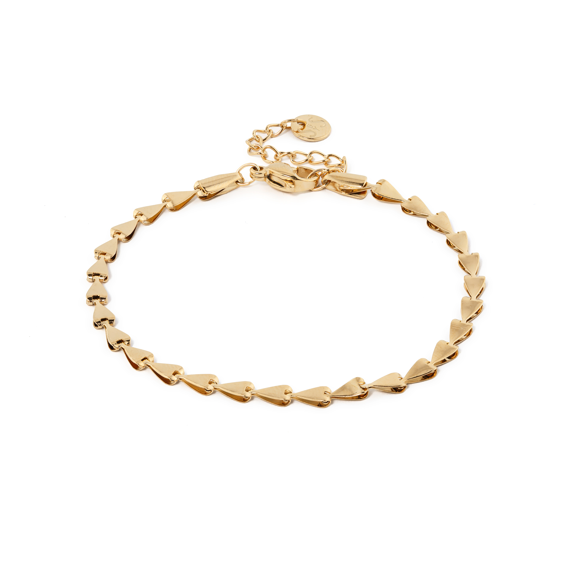 PULSEIRA AÇO TRIÂNGULOS